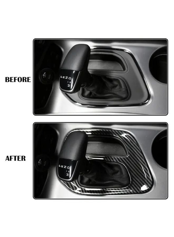 Carbon Fiber Gear Shift Frame Cover For Dodge Challenger 2015 2023 Models - Image 5